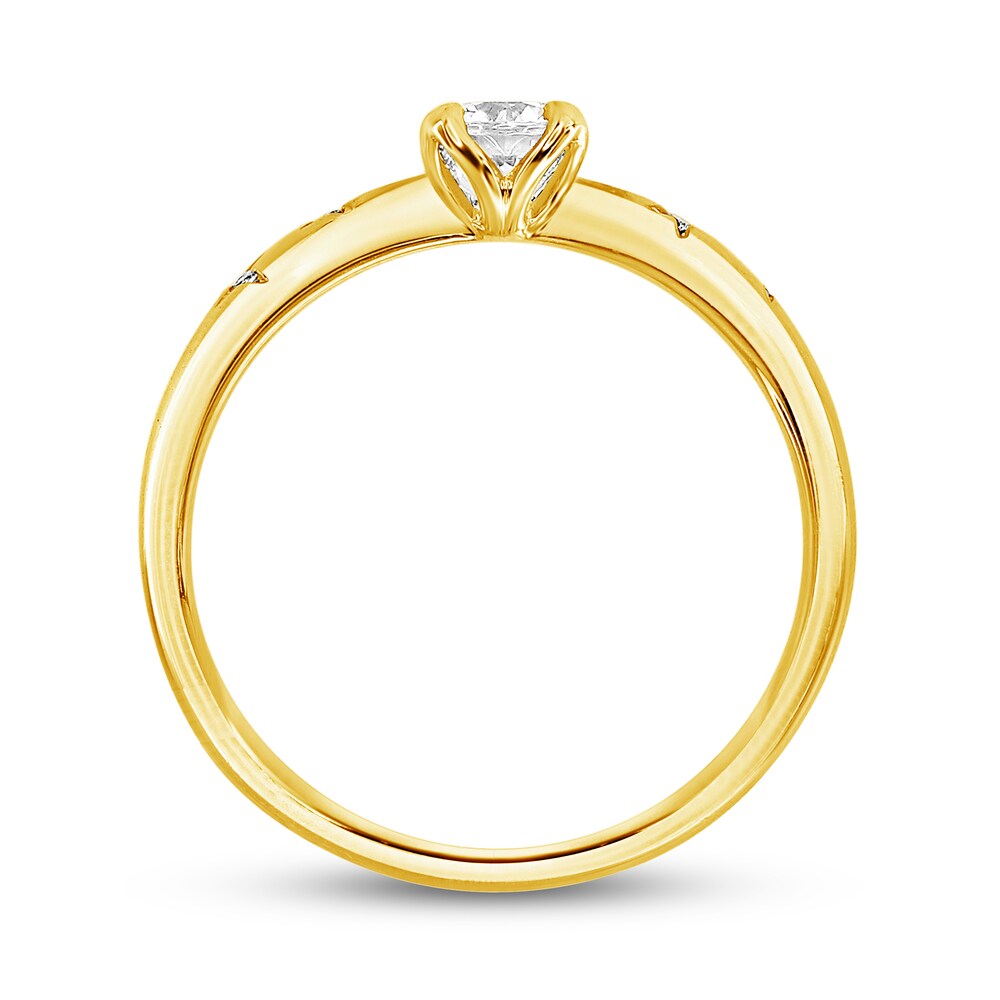 Diamond Engagement Ring 1/3 ct tw Round 14K Yellow Gold EZ8kg7nA Diamond Engagement Ring 1/3 ct tw Round 14K Yellow Gold EZ8kg7nA