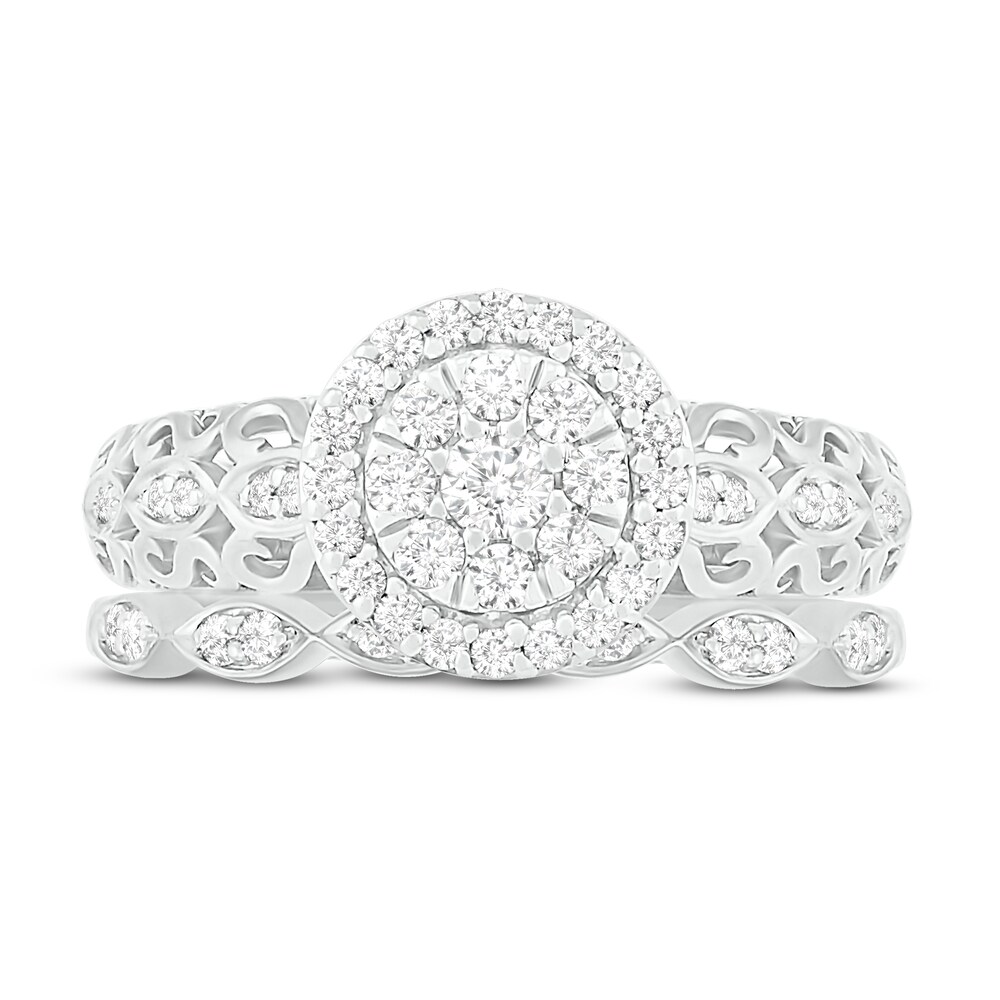 Diamond Bridal Set 3/8 ct tw Round 14K White Gold EipoRnnW Diamond Bridal Set 3/8 ct tw Round 14K White Gold EipoRnnW