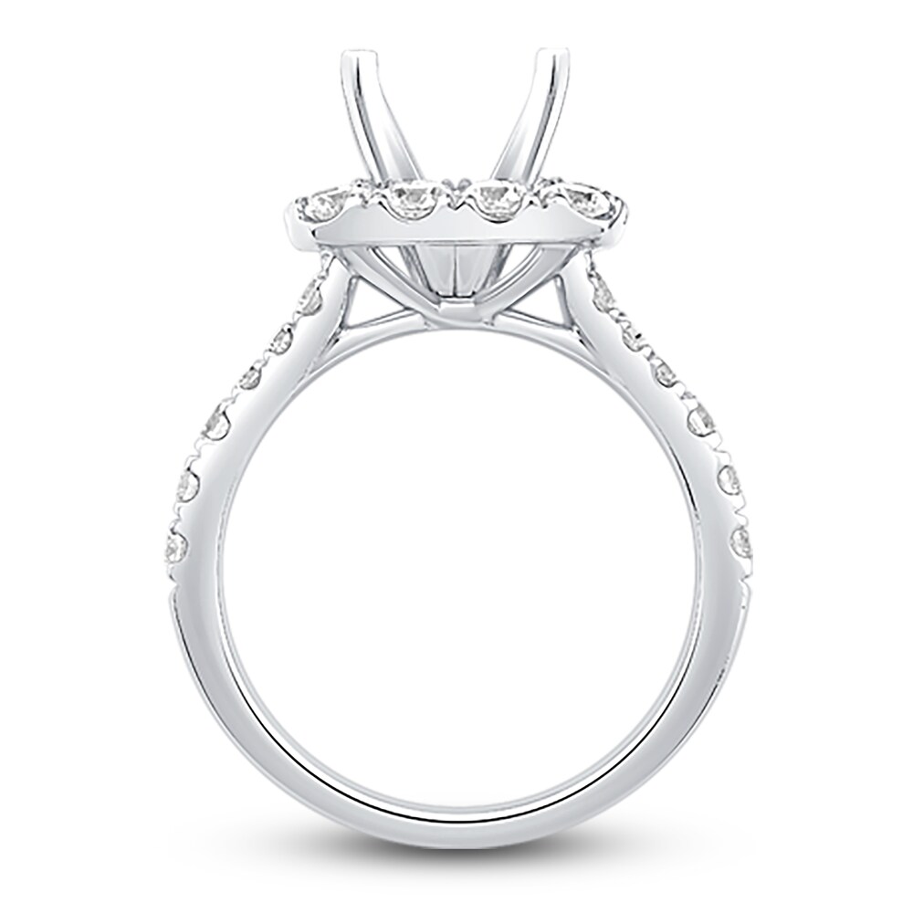 Engagement Ring 1-1/2 ct tw Round Platinum EyT74dM8