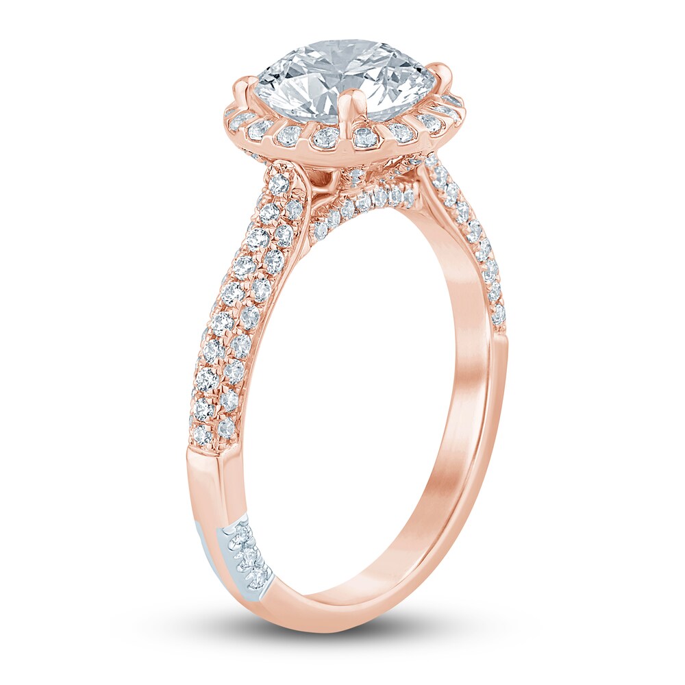 Pnina Tornai Lab-Created Diamond Engagement Ring 2-1/2 ct tw Round 14K Rose Gold F2eKWnj1 Pnina Tornai Lab-Created Diamond Engagement Ring 2-1/2 ct tw Round 14K Rose Gold F2eKWnj1