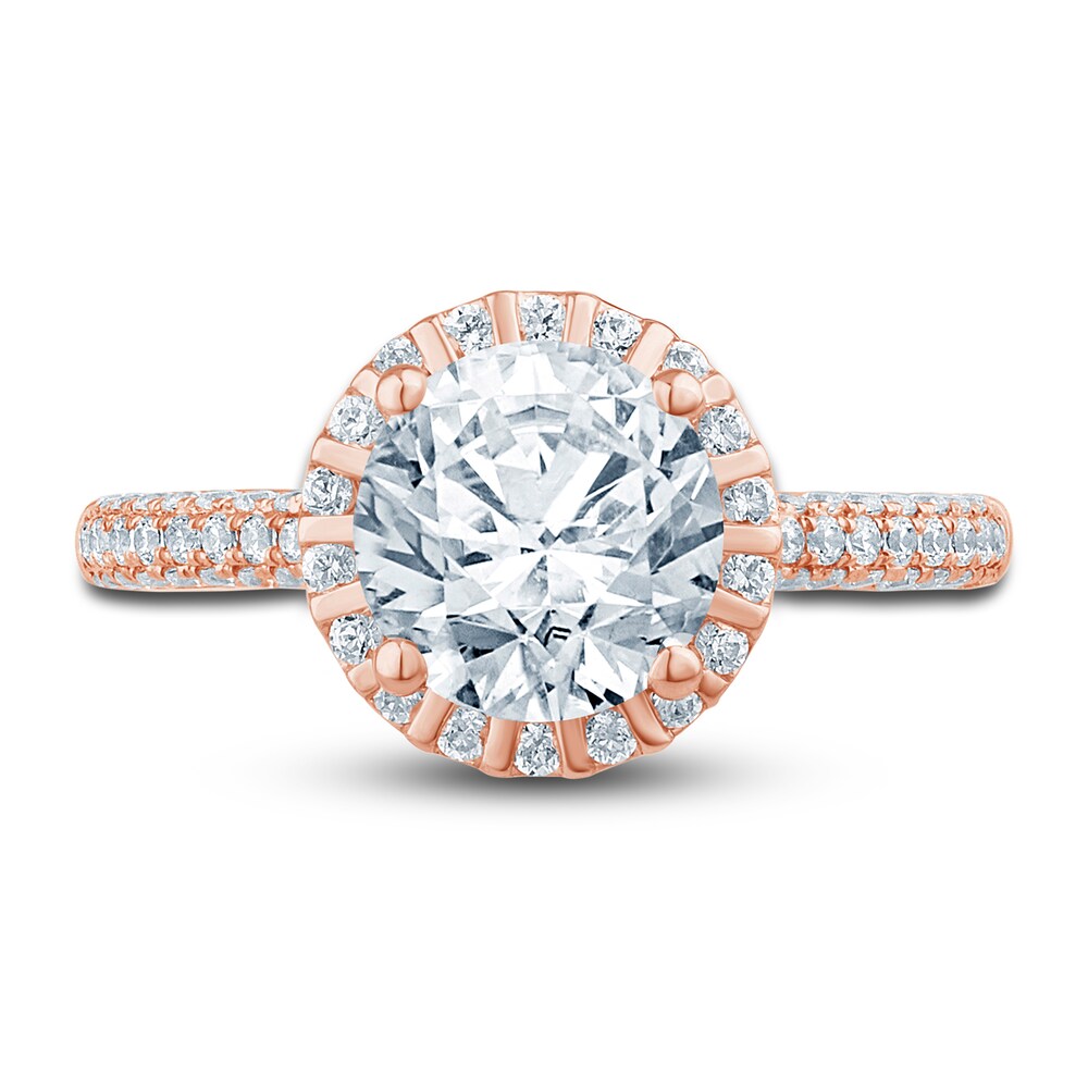 Pnina Tornai Lab-Created Diamond Engagement Ring 2-1/2 ct tw Round 14K Rose Gold F2eKWnj1 Pnina Tornai Lab-Created Diamond Engagement Ring 2-1/2 ct tw Round 14K Rose Gold F2eKWnj1