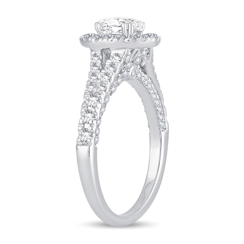 Diamond Ring 1-1/5 ct tw Oval 14K White Gold F4cA7HdP Diamond Ring 1-1/5 ct tw Oval 14K White Gold F4cA7HdP