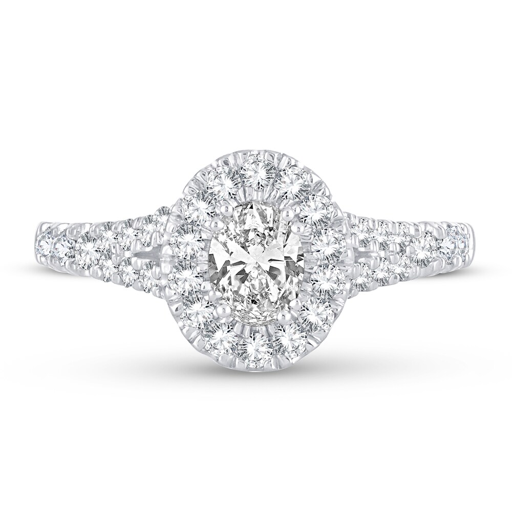 Diamond Ring 1-1/5 ct tw Oval 14K White Gold F4cA7HdP Diamond Ring 1-1/5 ct tw Oval 14K White Gold F4cA7HdP
