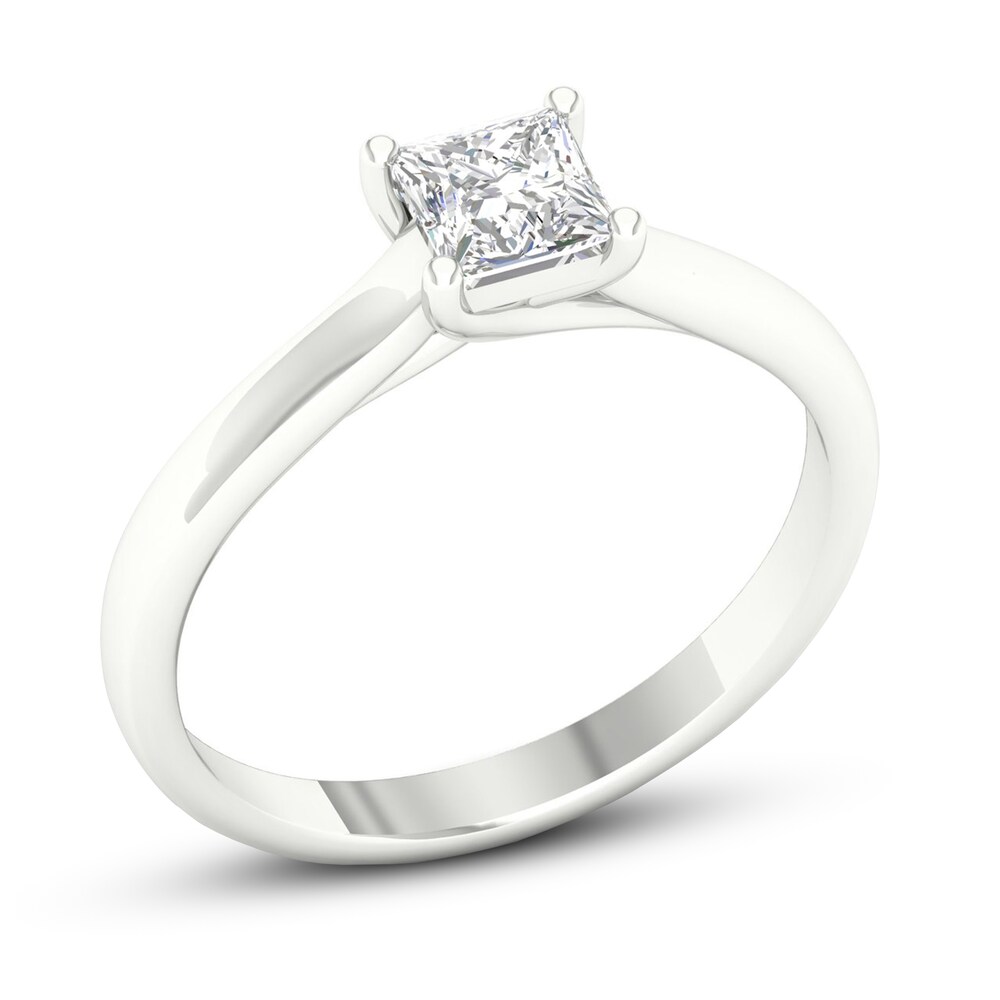 Diamond Solitaire Ring 3/4 ct tw Princess-cut Platinum (SI2/I) F5fJqEby Diamond Solitaire Ring 3/4 ct tw Princess-cut Platinum (SI2/I) F5fJqEby