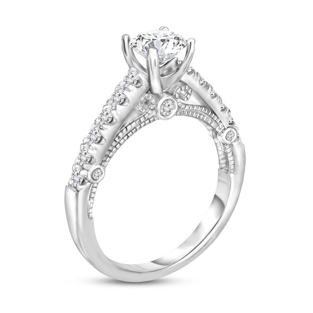 Diamond Ring 1-1/5 ct tw Round 14K White Gold F7TAi52w Diamond Ring 1-1/5 ct tw Round 14K White Gold F7TAi52w