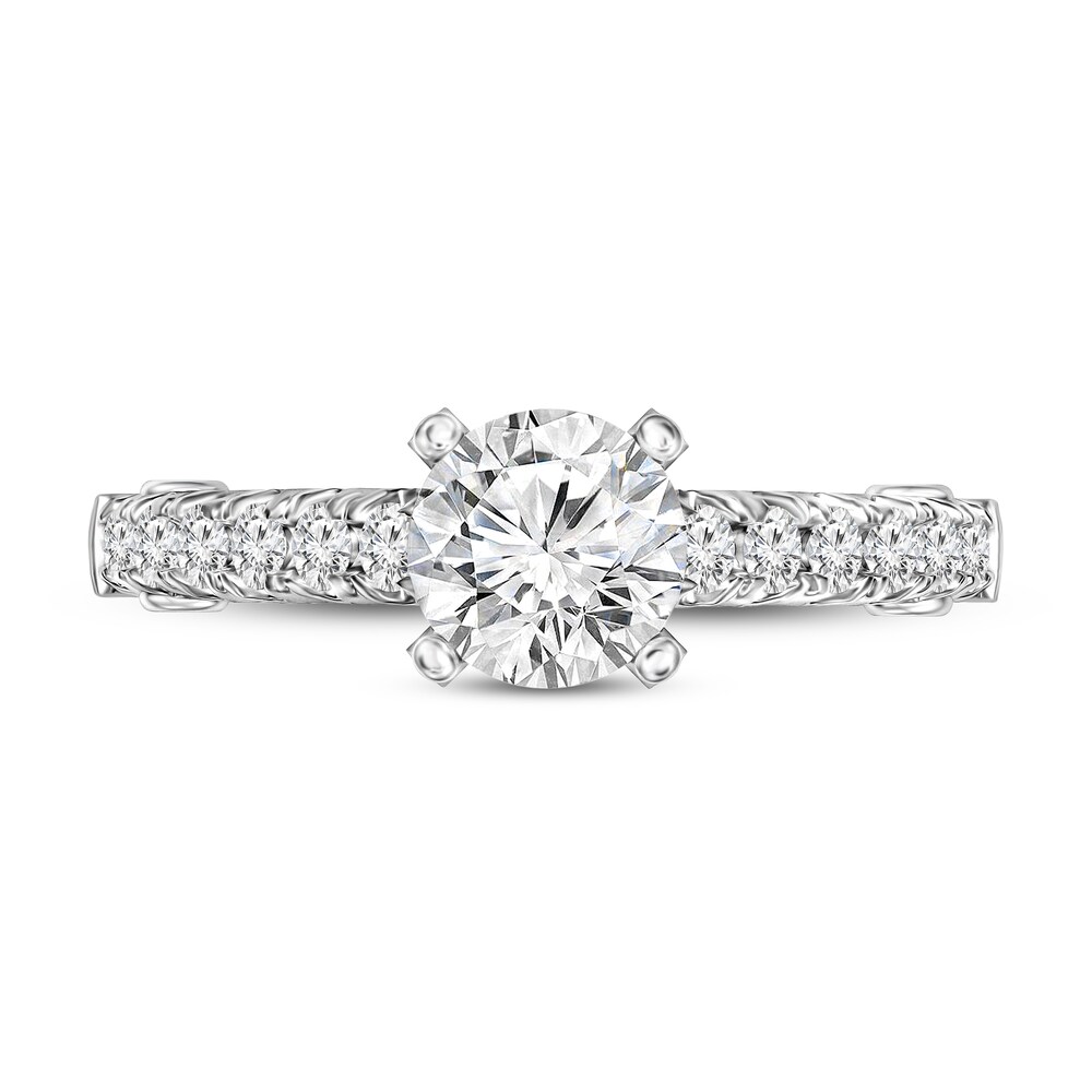 Diamond Ring 1-1/5 ct tw Round 14K White Gold F7TAi52w Diamond Ring 1-1/5 ct tw Round 14K White Gold F7TAi52w