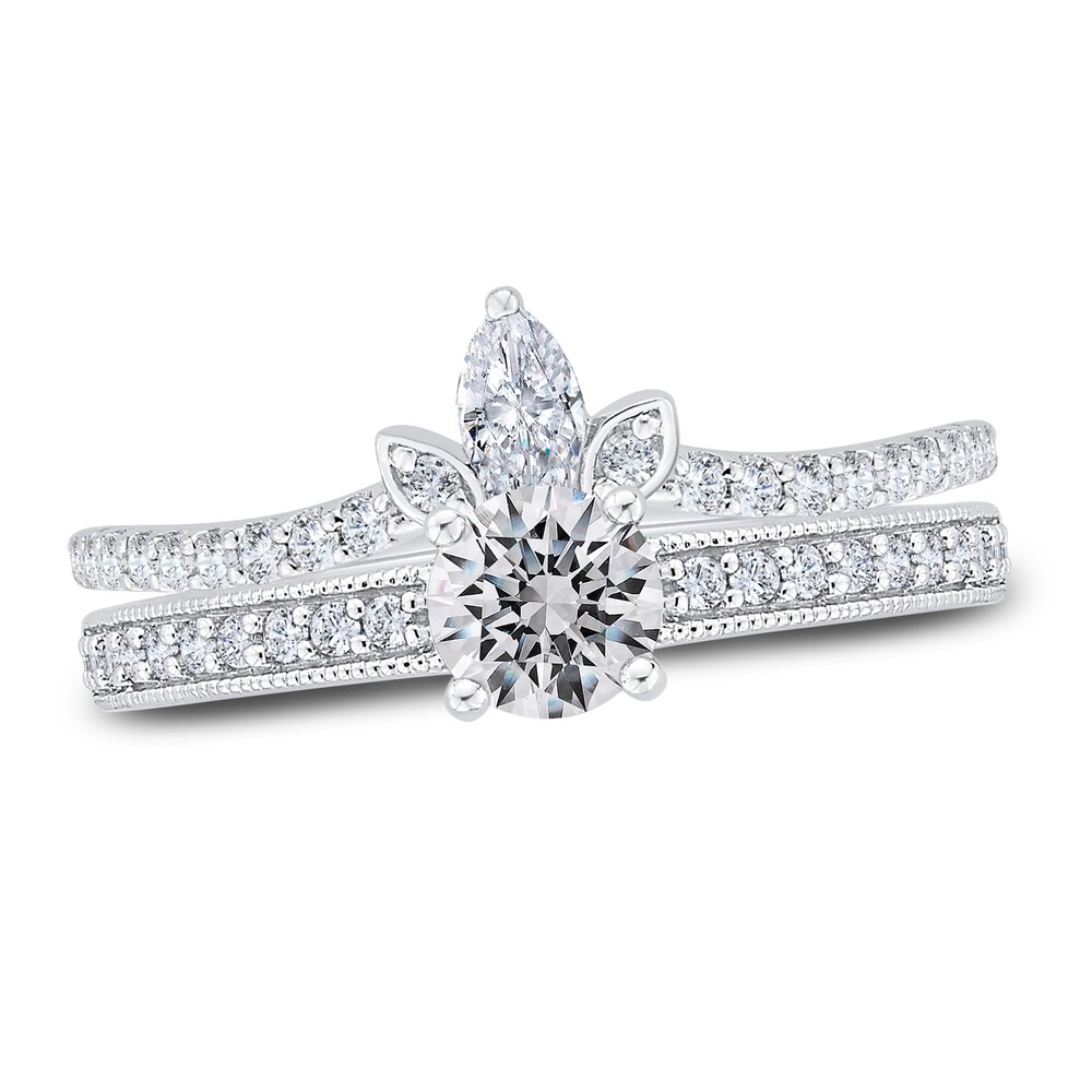 Diamond Engagement Ring 3/4 ct tw Round 14K White Gold FC91mqju Diamond Engagement Ring 3/4 ct tw Round 14K White Gold FC91mqju