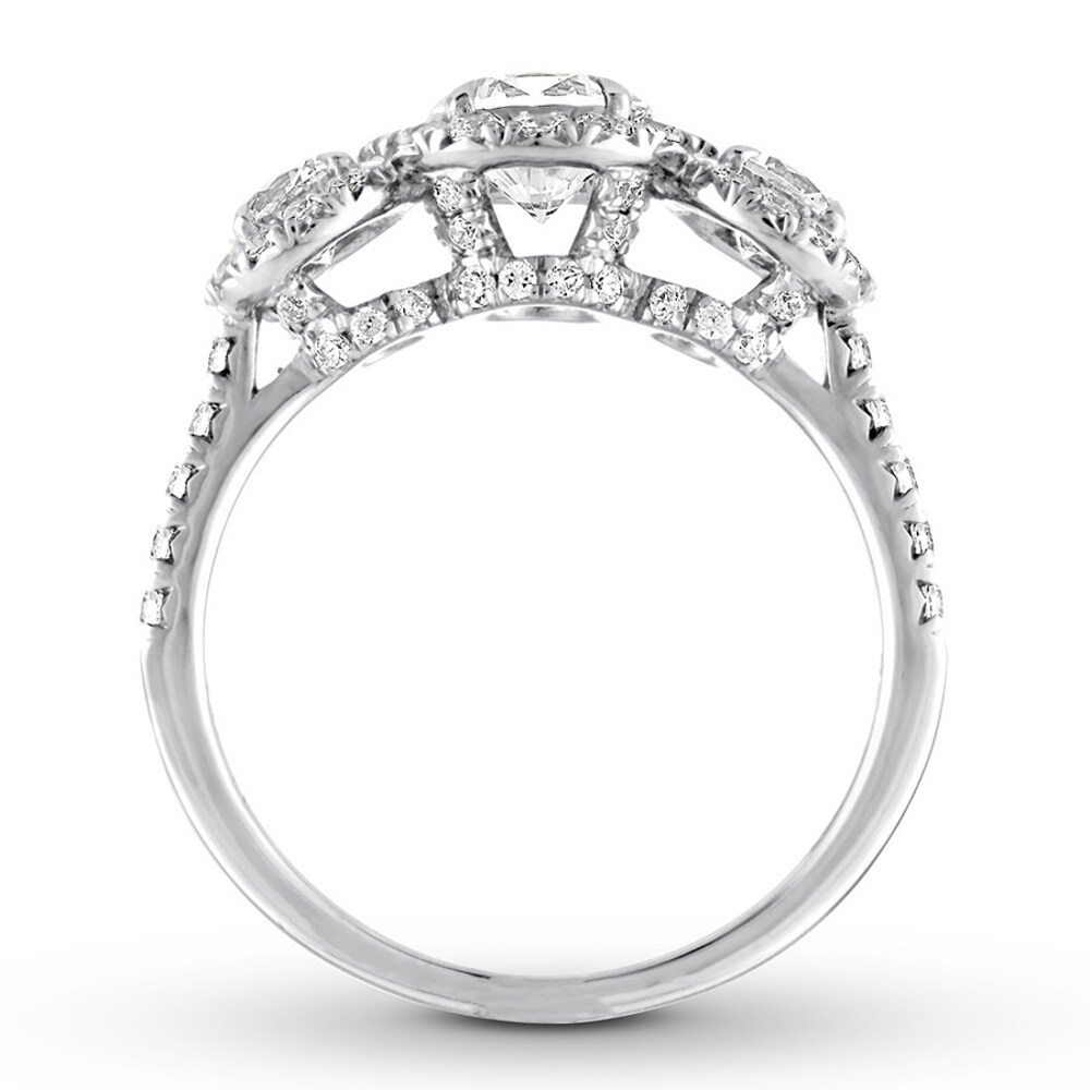 Diamond 3-Stone Ring 2 ct tw Round-cut 14K White Gold FGiZ4zzi Diamond 3-Stone Ring 2 ct tw Round-cut 14K White Gold FGiZ4zzi