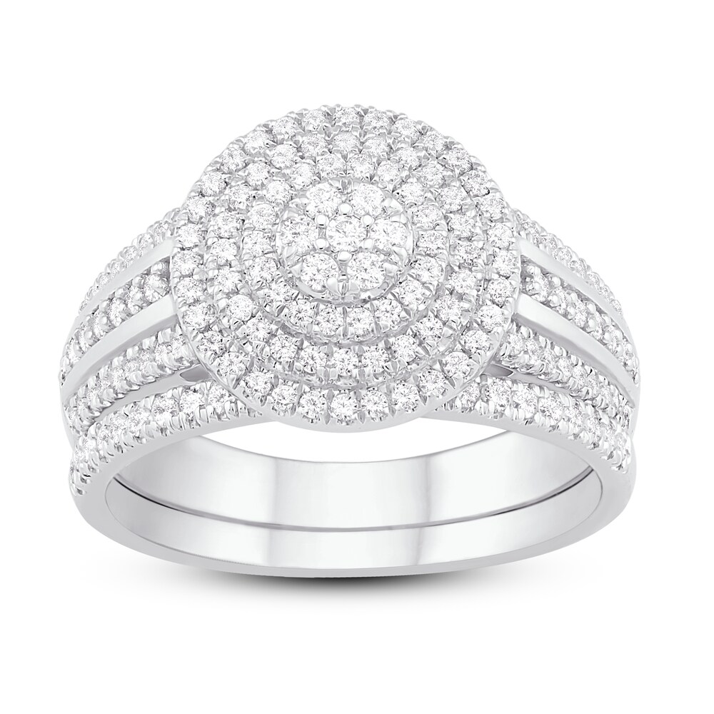 Diamond Bridal Set 3/4 ct tw Round 14K White Gold FQZsH2d6 Diamond Bridal Set 3/4 ct tw Round 14K White Gold FQZsH2d6