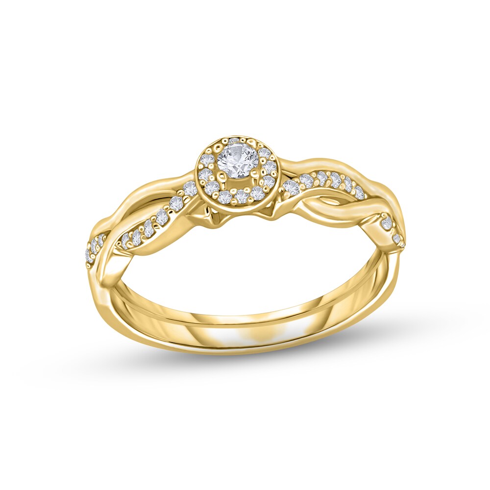 Diamond Engagement Ring 3/8 ct tw Round 14K Yellow Gold FS6ba9e4 Diamond Engagement Ring 3/8 ct tw Round 14K Yellow Gold FS6ba9e4