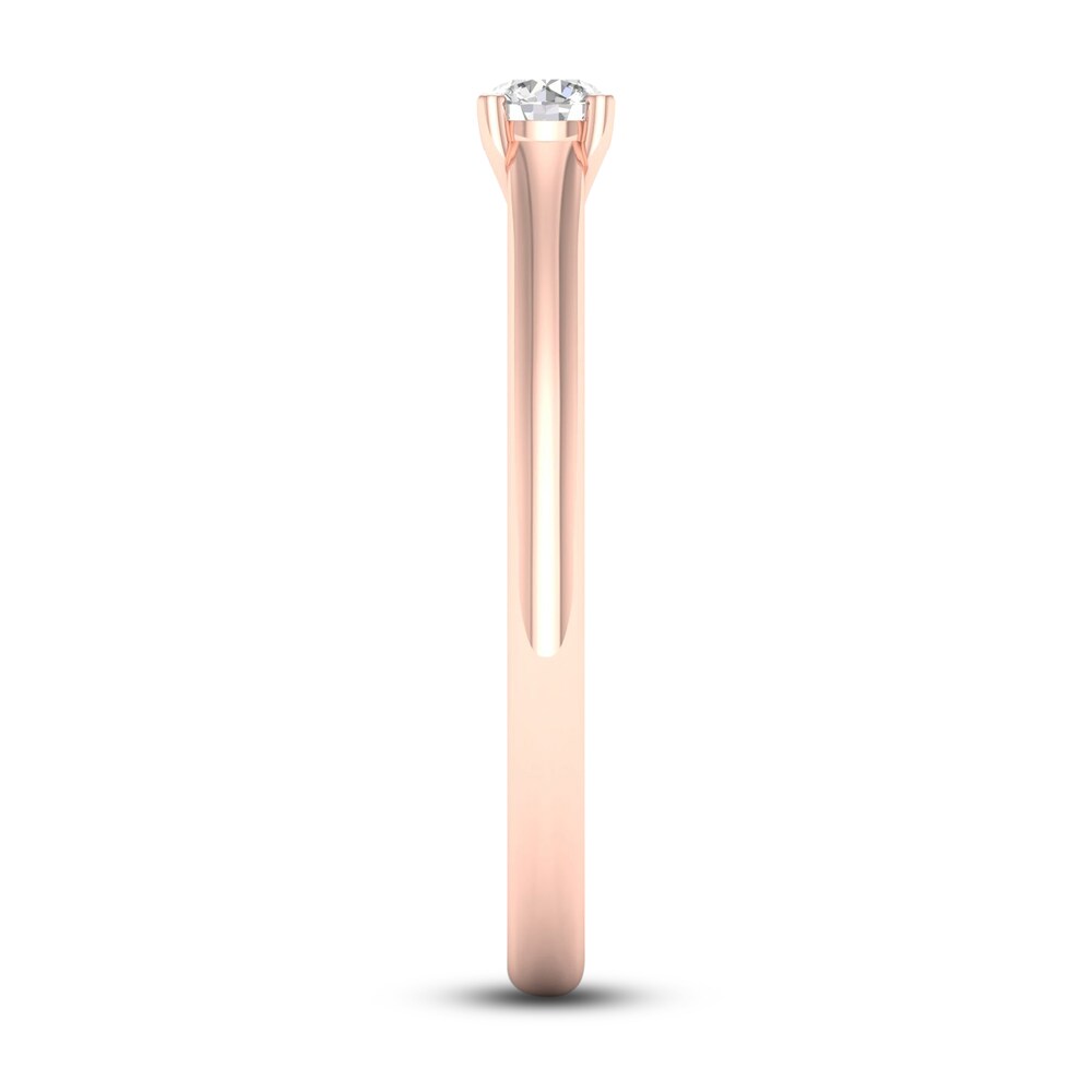 Diamond Solitaire Ring 1/6 ct tw Round-cut 14K Rose Gold (SI2/I) Fcs8JejP