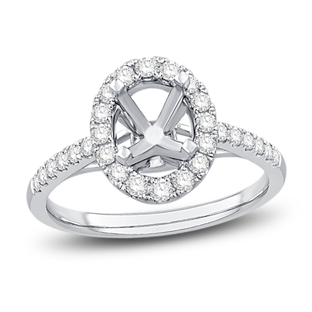 Engagement Ring 1/2 ct tw Oval/Round Platinum FuEAQVvx Engagement Ring 1/2 ct tw Oval/Round Platinum FuEAQVvx