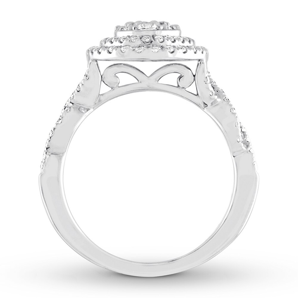 Diamond Engagement Ring 1 carat tw Round 14K White Gold Fxuwsgyx Diamond Engagement Ring 1 carat tw Round 14K White Gold Fxuwsgyx