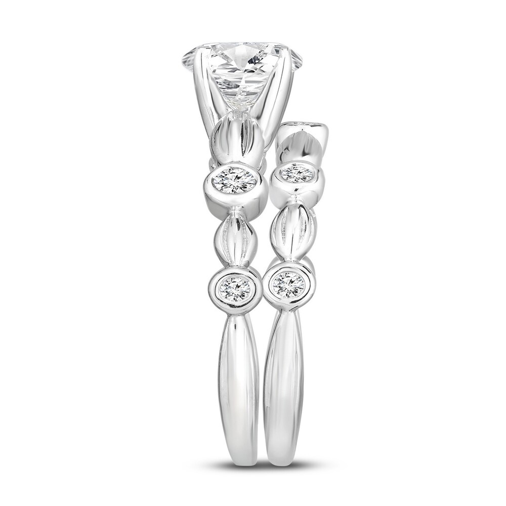 Diamond Bridal Set 7/8 ct tw Round 14K White Gold G8dE7yWg Diamond Bridal Set 7/8 ct tw Round 14K White Gold G8dE7yWg