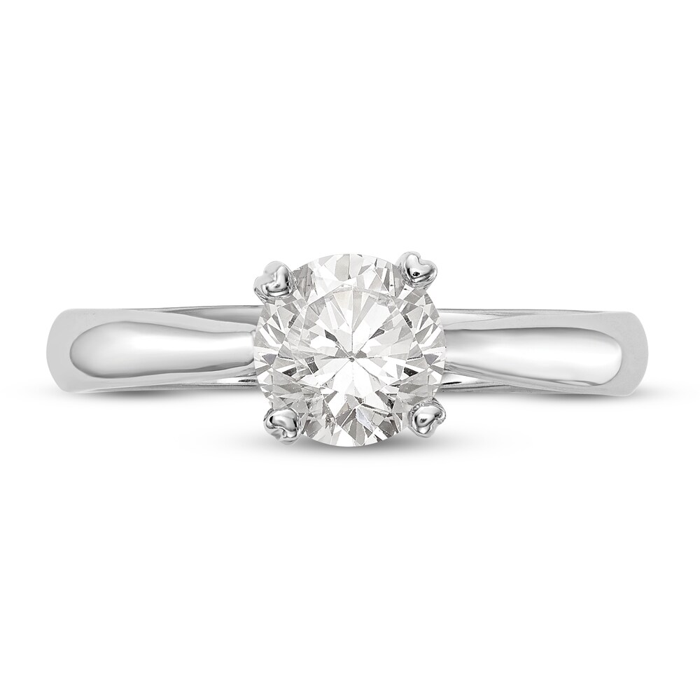 Diamond Solitaire Engagement Ring 1 ct tw Round 14K White Gold (I1/I) GKGnOmdm Diamond Solitaire Engagement Ring 1 ct tw Round 14K White Gold (I1/I) GKGnOmdm