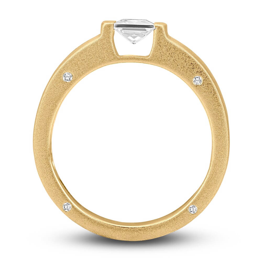 Diamond Engagement Ring 5/8 ct tw Princess/Round 14K Two-Tone Gold GRPM6TuV Diamond Engagement Ring 5/8 ct tw Princess/Round 14K Two-Tone Gold GRPM6TuV