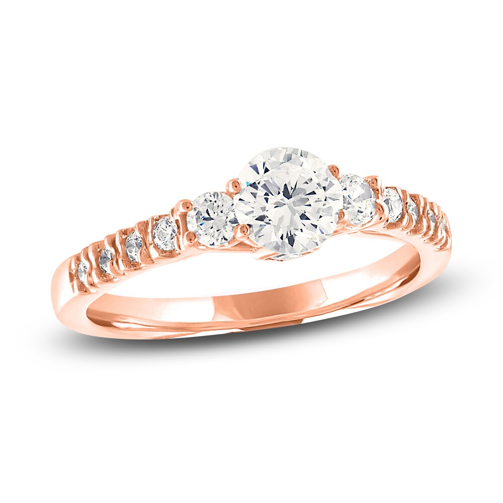 Diamond Ring 1 ct tw Round 14K Rose Gold Gm3iIKRY Diamond Ring 1 ct tw Round 14K Rose Gold Gm3iIKRY