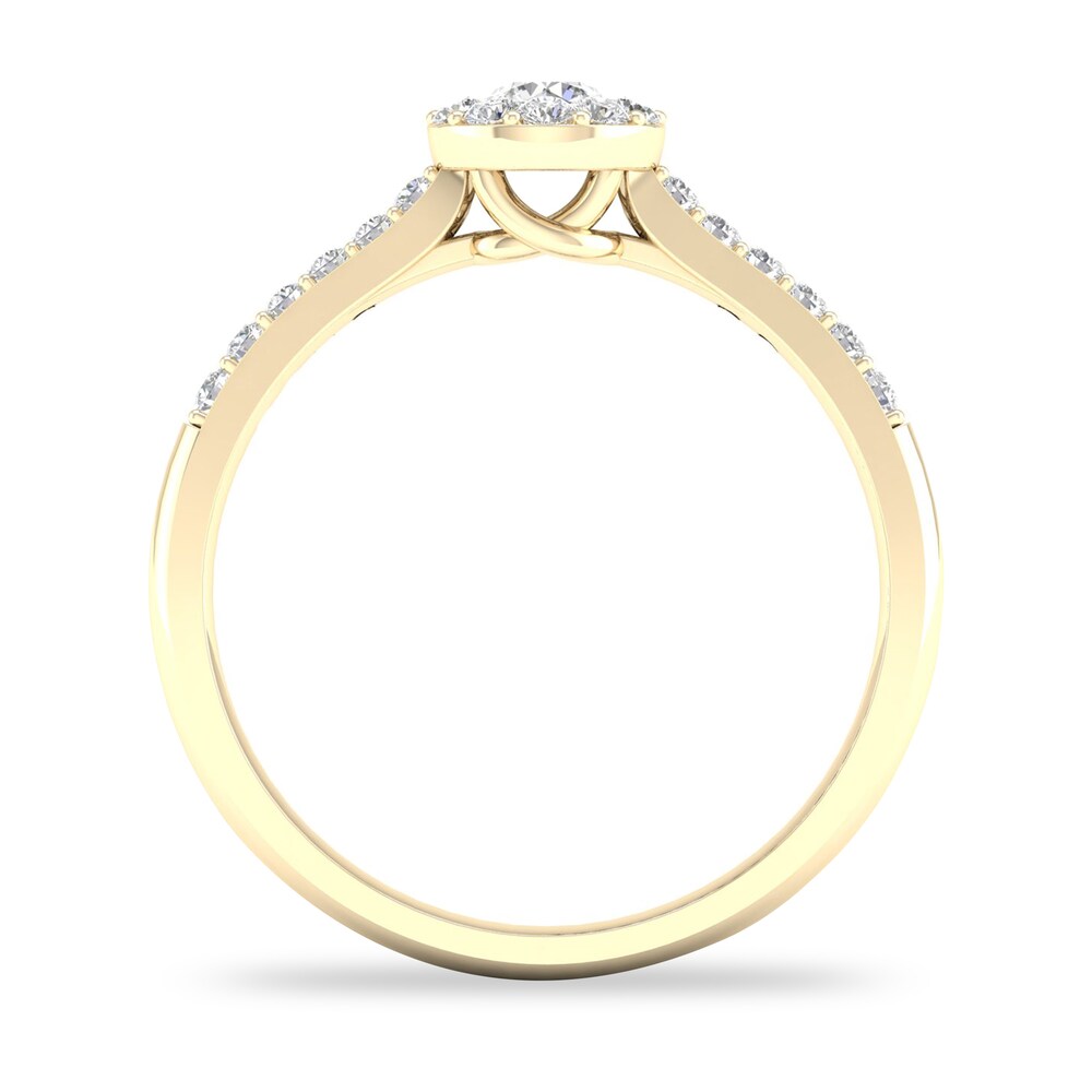 Diamond Ring 3/8 ct tw Round-cut 14K Yellow Gold GnpJFSRW Diamond Ring 3/8 ct tw Round-cut 14K Yellow Gold GnpJFSRW