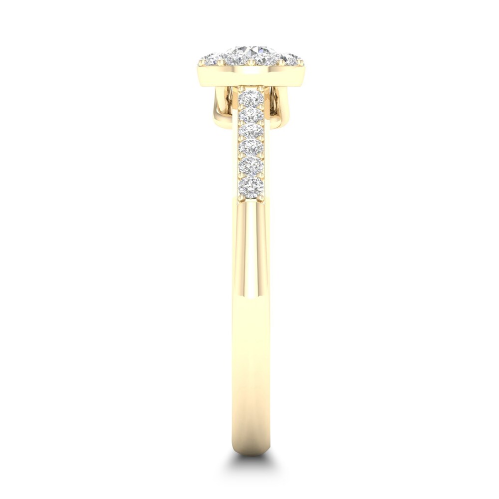 Diamond Ring 3/8 ct tw Round-cut 14K Yellow Gold GnpJFSRW Diamond Ring 3/8 ct tw Round-cut 14K Yellow Gold GnpJFSRW