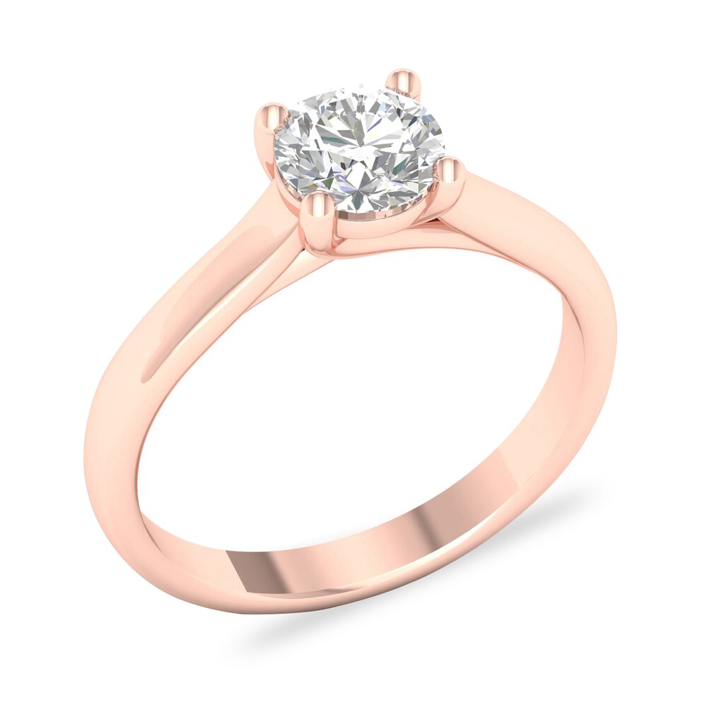 Diamond Solitaire Ring 1 ct tw Round-cut 14K Rose Gold (SI2/I) H0xf6adC Diamond Solitaire Ring 1 ct tw Round-cut 14K Rose Gold (SI2/I) H0xf6adC
