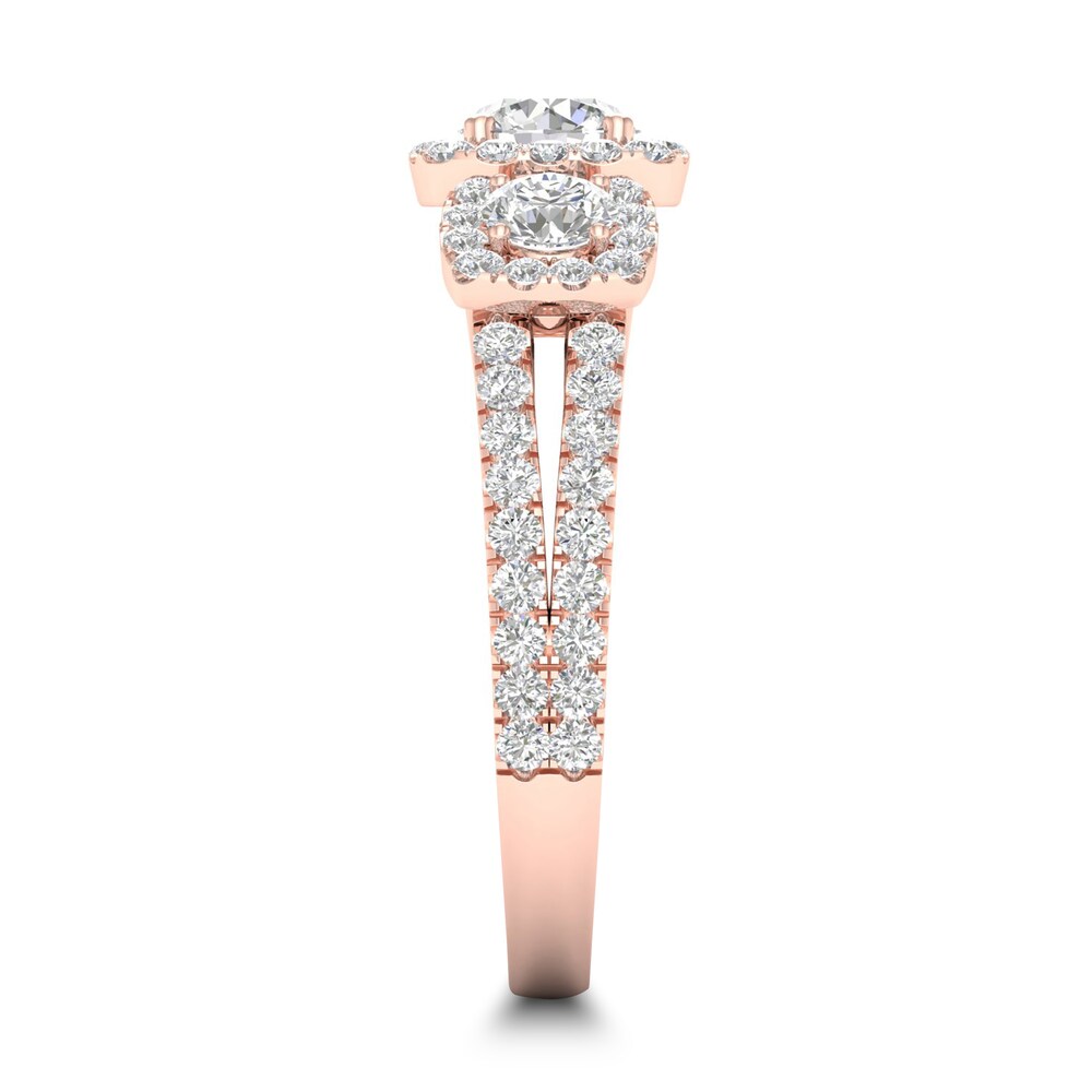 Diamond Ring 1-1/3 ct tw Round-cut 14K Rose Gold HB2wAAjf Diamond Ring 1-1/3 ct tw Round-cut 14K Rose Gold HB2wAAjf