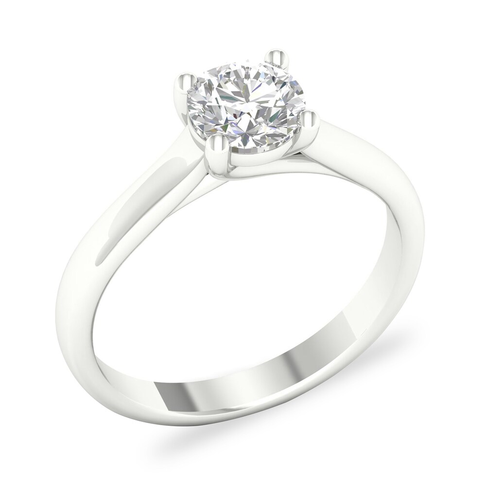 Diamond Solitaire Ring 1 ct tw Round-cut 14K White Gold (SI2/I) HKVA4fAx Diamond Solitaire Ring 1 ct tw Round-cut 14K White Gold (SI2/I) HKVA4fAx