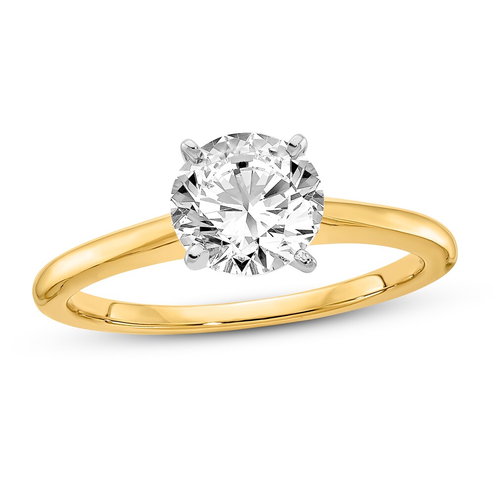Diamond Solitaire Engagement Ring 3/4 ct tw Round 14K Two-Tone Gold (I1/I) Hxg0q6hg Diamond Solitaire Engagement Ring 3/4 ct tw Round 14K Two-Tone Gold (I1/I) Hxg0q6hg