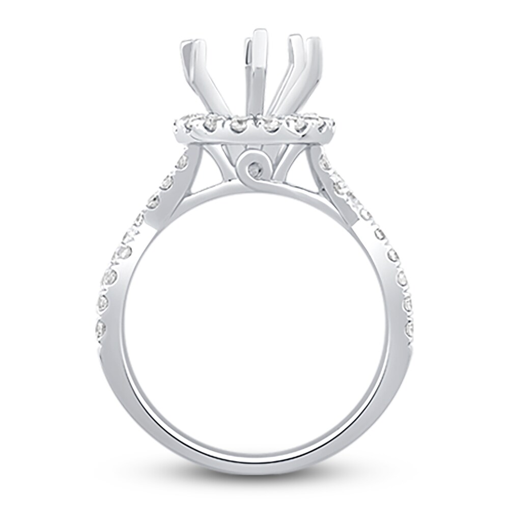 Engagement Ring 3/4 ct tw Pear/Round Platinum I0a71y8x Engagement Ring 3/4 ct tw Pear/Round Platinum I0a71y8x