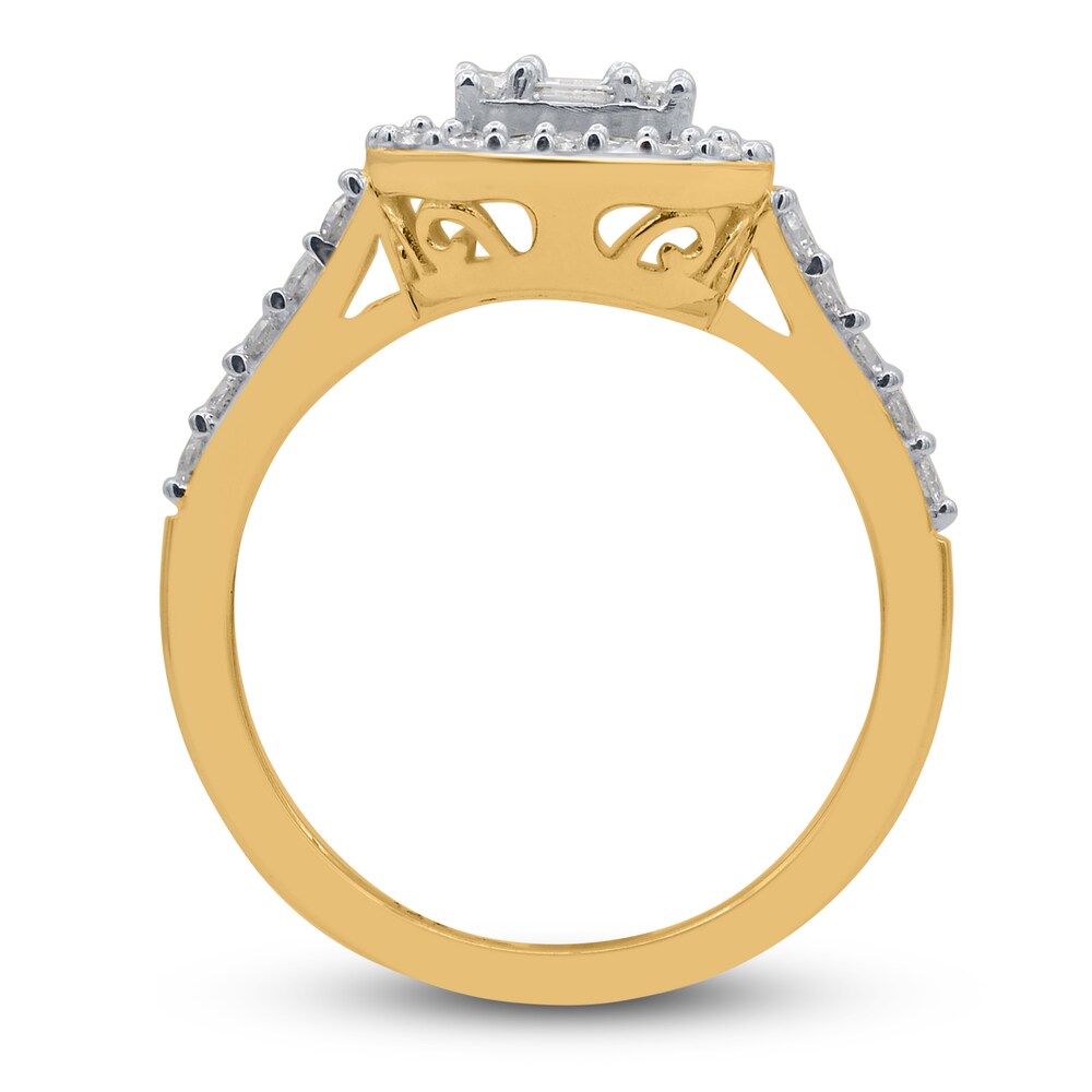 Diamond Engagement Ring 1 ct tw Round 14K Yellow Gold I7gfLnz3 Diamond Engagement Ring 1 ct tw Round 14K Yellow Gold I7gfLnz3