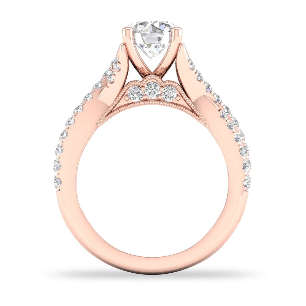 Diamond Ring 1-1/2 ct tw Round-cut 14K Rose Gold IFCQ5Wg9 Diamond Ring 1-1/2 ct tw Round-cut 14K Rose Gold IFCQ5Wg9