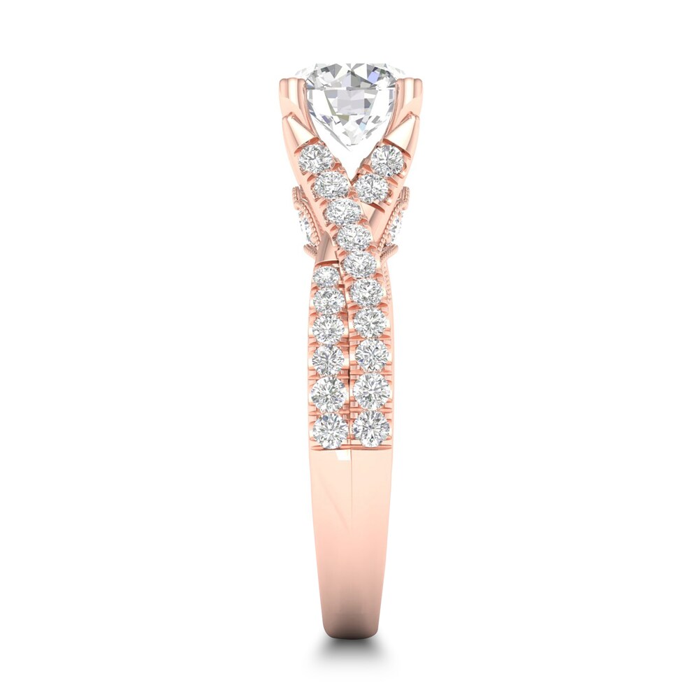 Diamond Ring 1-1/2 ct tw Round-cut 14K Rose Gold IFCQ5Wg9 Diamond Ring 1-1/2 ct tw Round-cut 14K Rose Gold IFCQ5Wg9