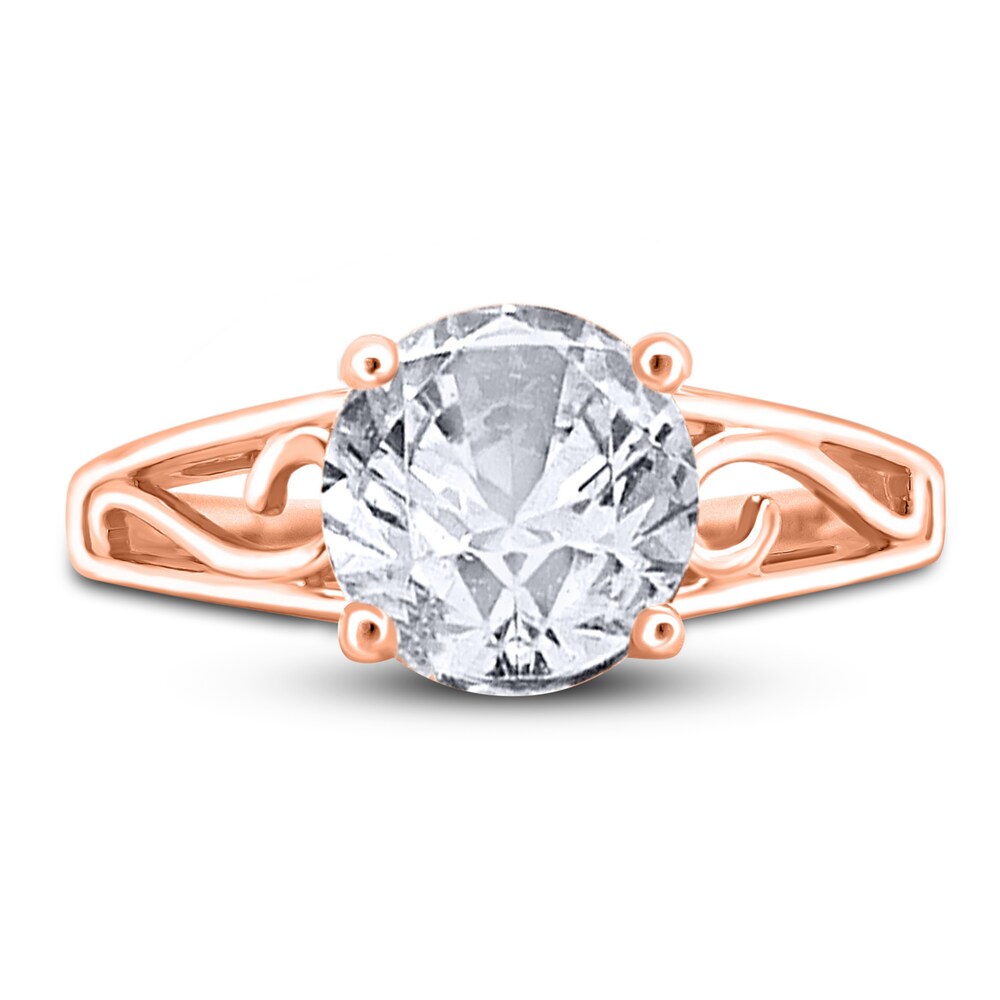 Diamond Solitaire Scroll Engagement Ring 2 ct tw Round 14K Rose Gold (I2/I) IZ9ZUo9P Diamond Solitaire Scroll Engagement Ring 2 ct tw Round 14K Rose Gold (I2/I) IZ9ZUo9P