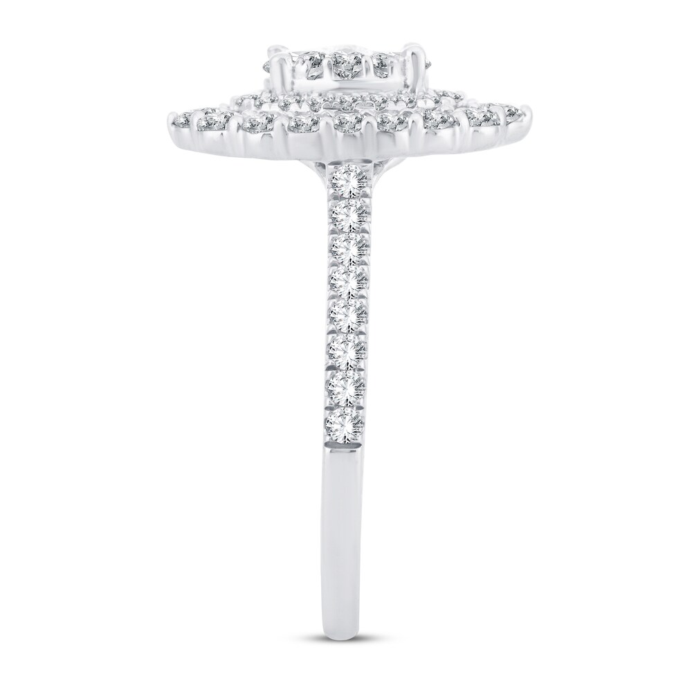 Diamond Engagement Ring 1-1/4 ct tw Round 14K White Gold IaqZCGSF