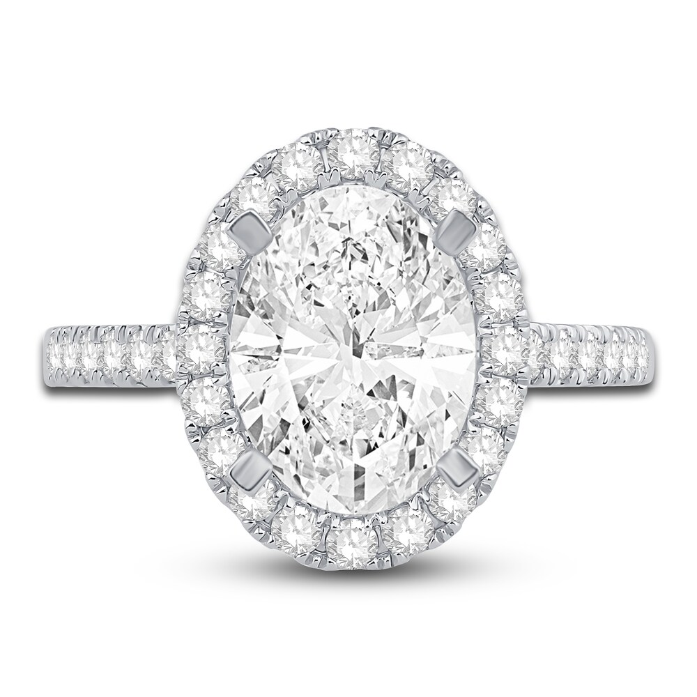 Engagement Ring 5/8 ct tw Oval/Round Platinum IeniZuwx Engagement Ring 5/8 ct tw Oval/Round Platinum IeniZuwx