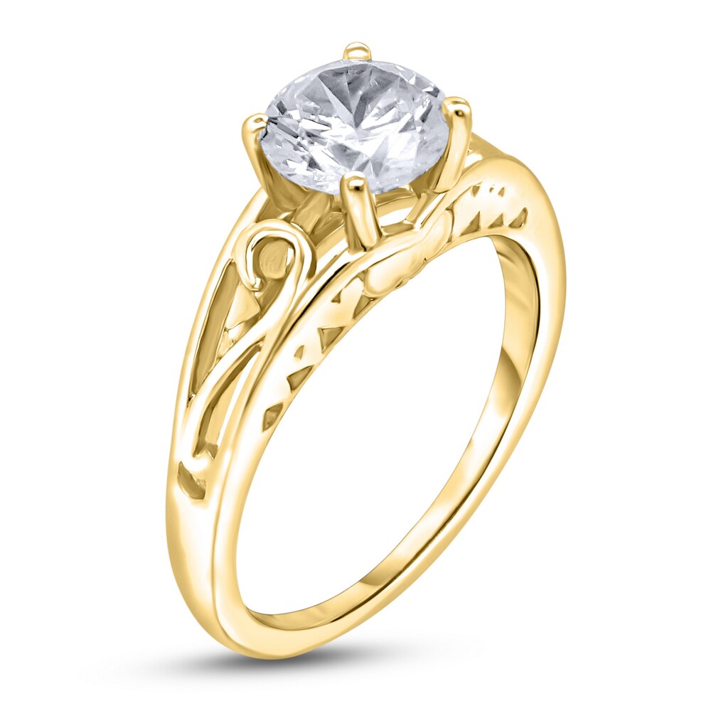 Diamond Solitaire Scroll Engagement Ring 1/2 ct tw Round 14K Yellow Gold (I2/I) J8iu4X2g Diamond Solitaire Scroll Engagement Ring 1/2 ct tw Round 14K Yellow Gold (I2/I) J8iu4X2g