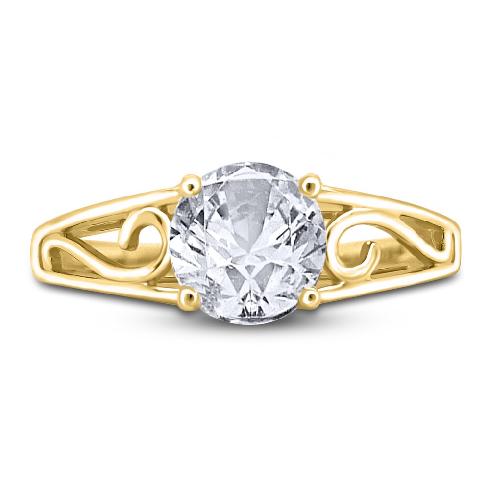 Diamond Solitaire Scroll Engagement Ring 1/2 ct tw Round 14K Yellow Gold (I2/I) J8iu4X2g Diamond Solitaire Scroll Engagement Ring 1/2 ct tw Round 14K Yellow Gold (I2/I) J8iu4X2g