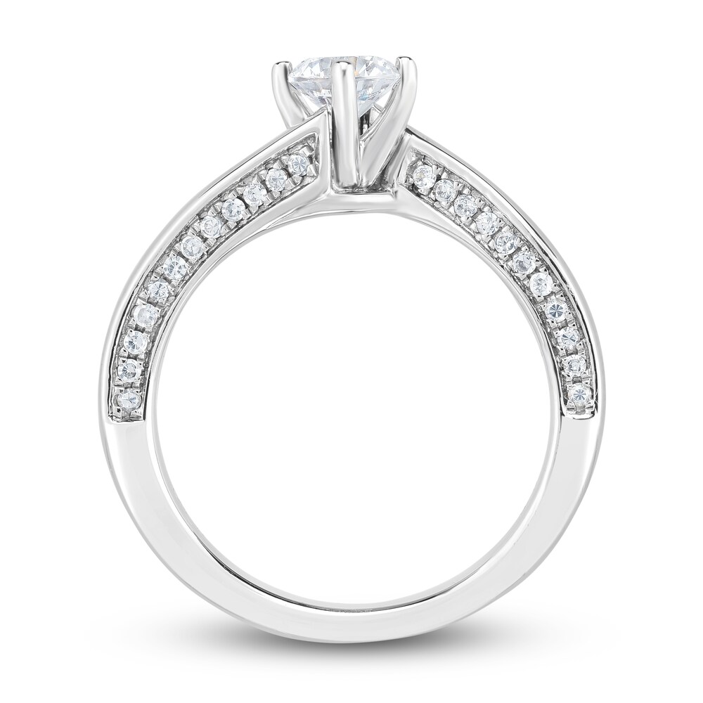 Diamond Engagement Ring 3/4 ct tw Round 14K White Gold JBoUEEKM Diamond Engagement Ring 3/4 ct tw Round 14K White Gold JBoUEEKM