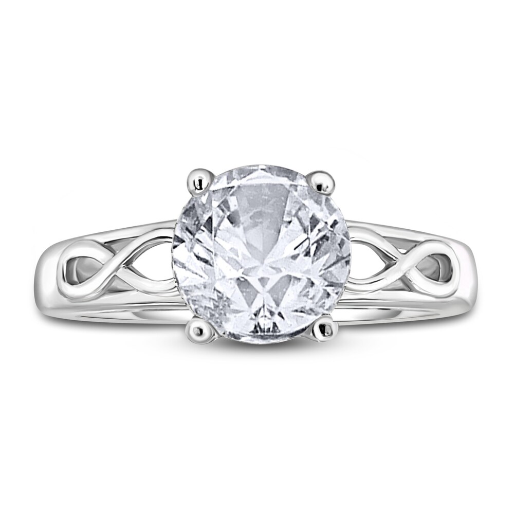 Diamond Solitaire Infinity Engagement Ring 1-1/2 ct tw Round 14K White Gold (I2/I) JM60EqO8 Diamond Solitaire Infinity Engagement Ring 1-1/2 ct tw Round 14K White Gold (I2/I) JM60EqO8
