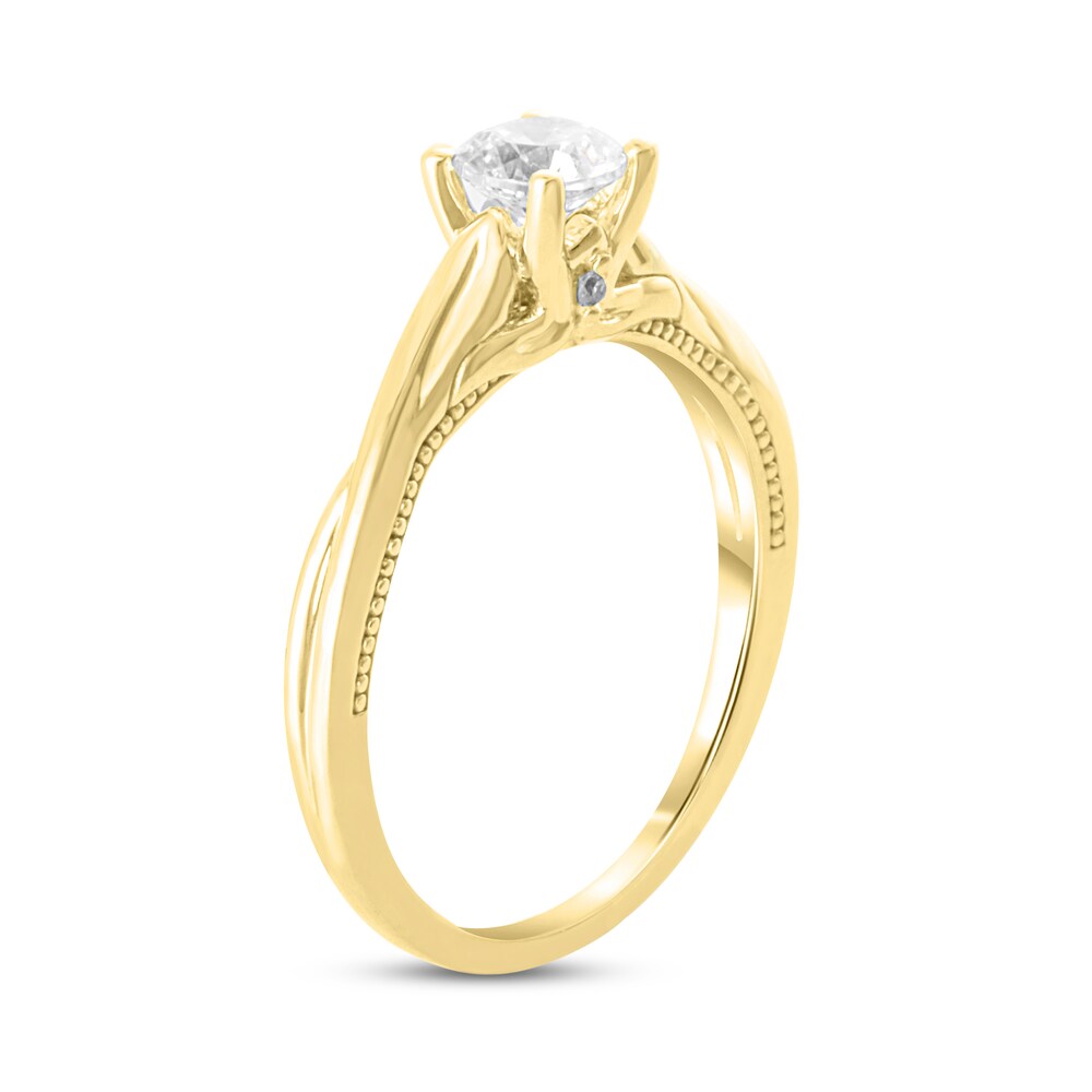 Diamond Engagement Ring 1/2 ct tw Round 14K Yellow Gold (I2/I) JPYR8D0U Diamond Engagement Ring 1/2 ct tw Round 14K Yellow Gold (I2/I) JPYR8D0U