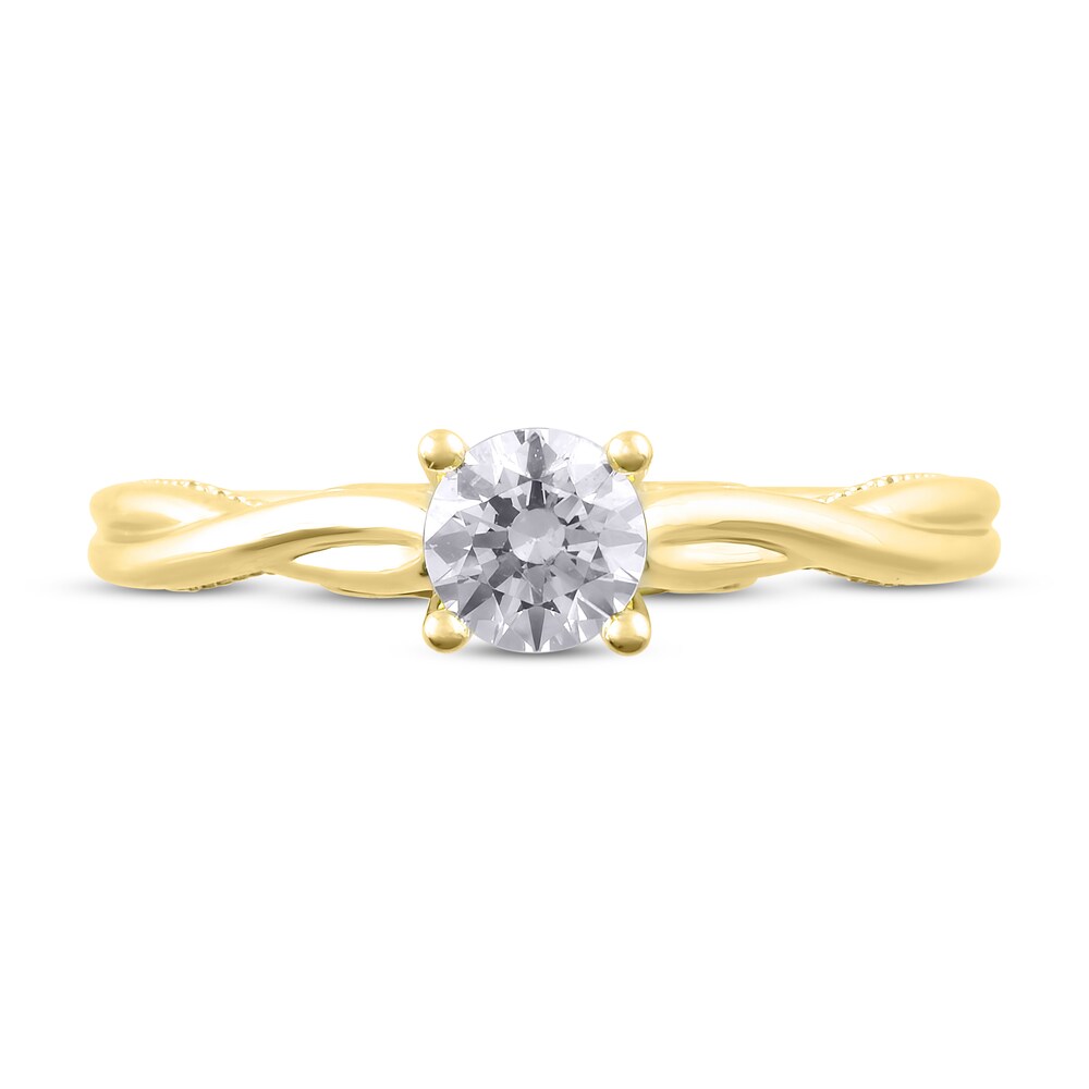 Diamond Engagement Ring 1/2 ct tw Round 14K Yellow Gold (I2/I) JPYR8D0U Diamond Engagement Ring 1/2 ct tw Round 14K Yellow Gold (I2/I) JPYR8D0U