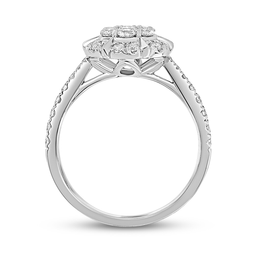 Diamond Engagement Ring 3/4 ct tw Round 14K White Gold JSNREip3 Diamond Engagement Ring 3/4 ct tw Round 14K White Gold JSNREip3