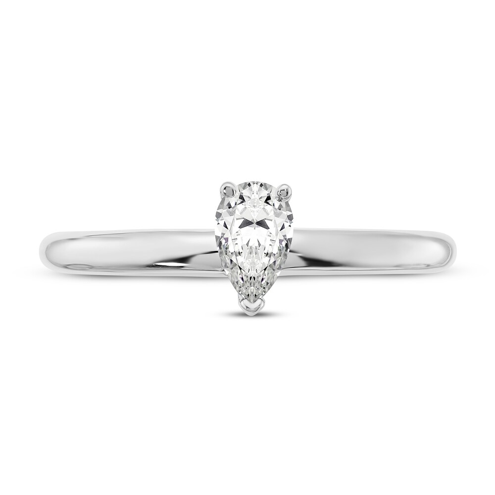 Diamond Solitaire Engagement Ring 1/3 ct tw Pear-shaped 14K White Gold (I1/I) JSgutDDf Diamond Solitaire Engagement Ring 1/3 ct tw Pear-shaped 14K White Gold (I1/I) JSgutDDf