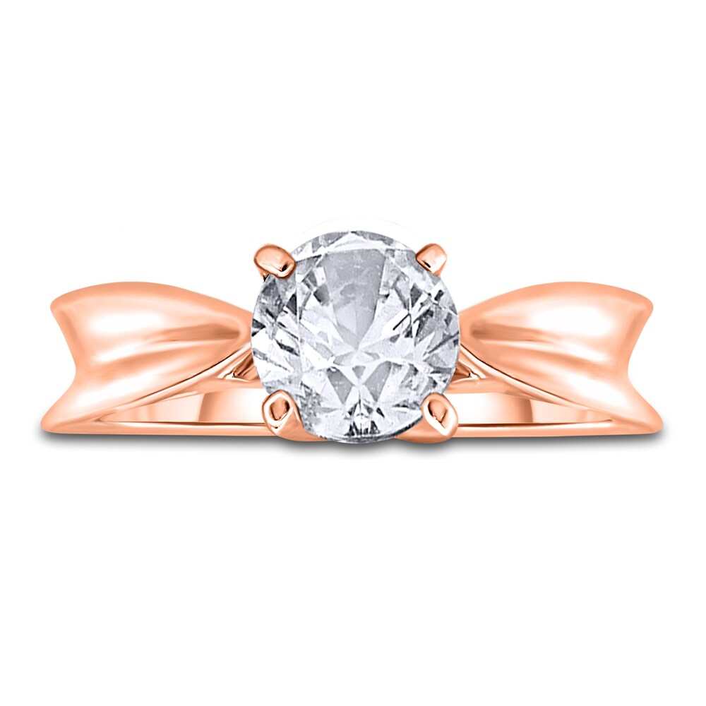 Diamond Solitaire Concave Engagement Ring 1/2 ct tw Round 14K Rose Gold (I2/I) JVT6MBFo Diamond Solitaire Concave Engagement Ring 1/2 ct tw Round 14K Rose Gold (I2/I) JVT6MBFo