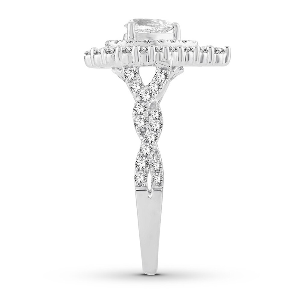 Diamond Engagement Ring 1 ct tw Pear-shaped 14K White Gold Jcb6bPfv