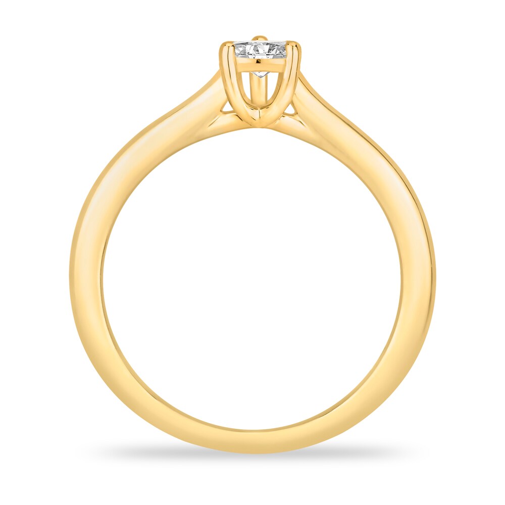 Diamond Solitaire Engagement Ring 1 ct tw Pear-shaped 14K Yellow Gold (I2/I) JlSxS39b Diamond Solitaire Engagement Ring 1 ct tw Pear-shaped 14K Yellow Gold (I2/I) JlSxS39b