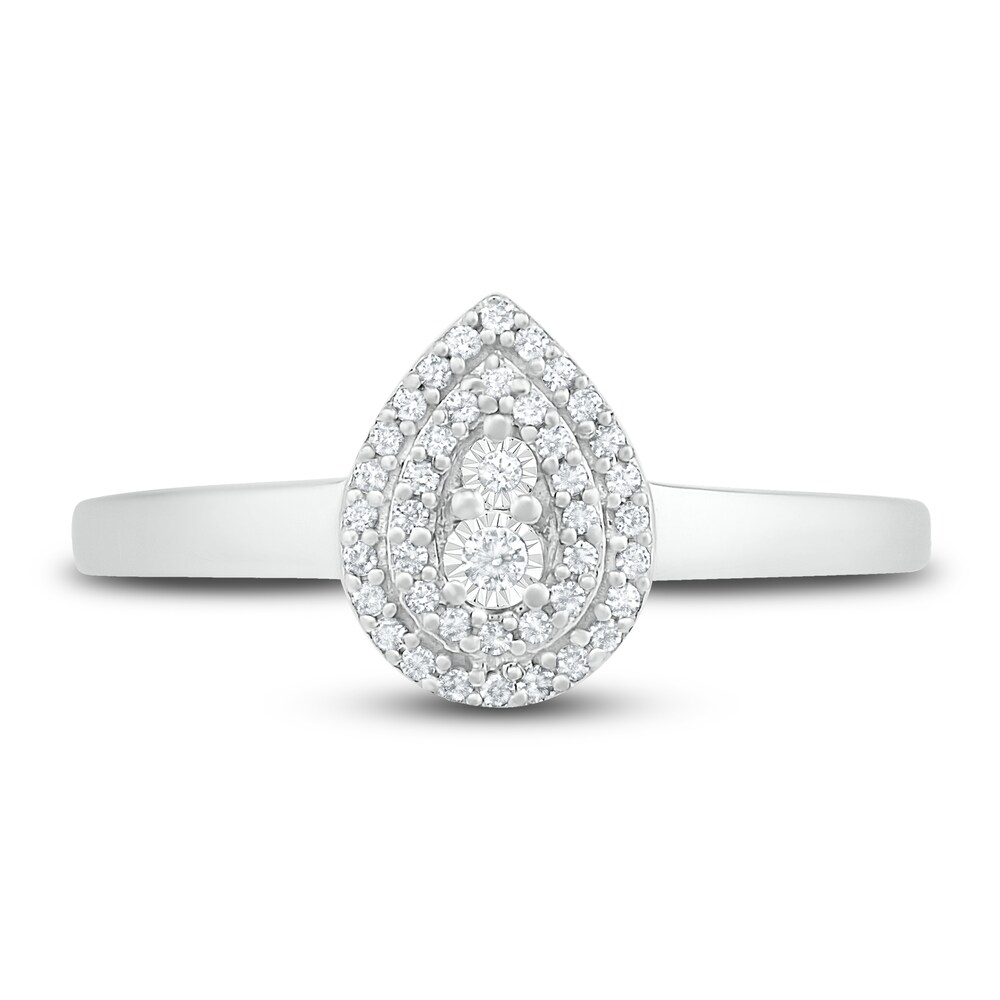 Diamond Promise Ring 1/8 ct tw Round Sterling Silver Jz6x9sKr Diamond Promise Ring 1/8 ct tw Round Sterling Silver Jz6x9sKr