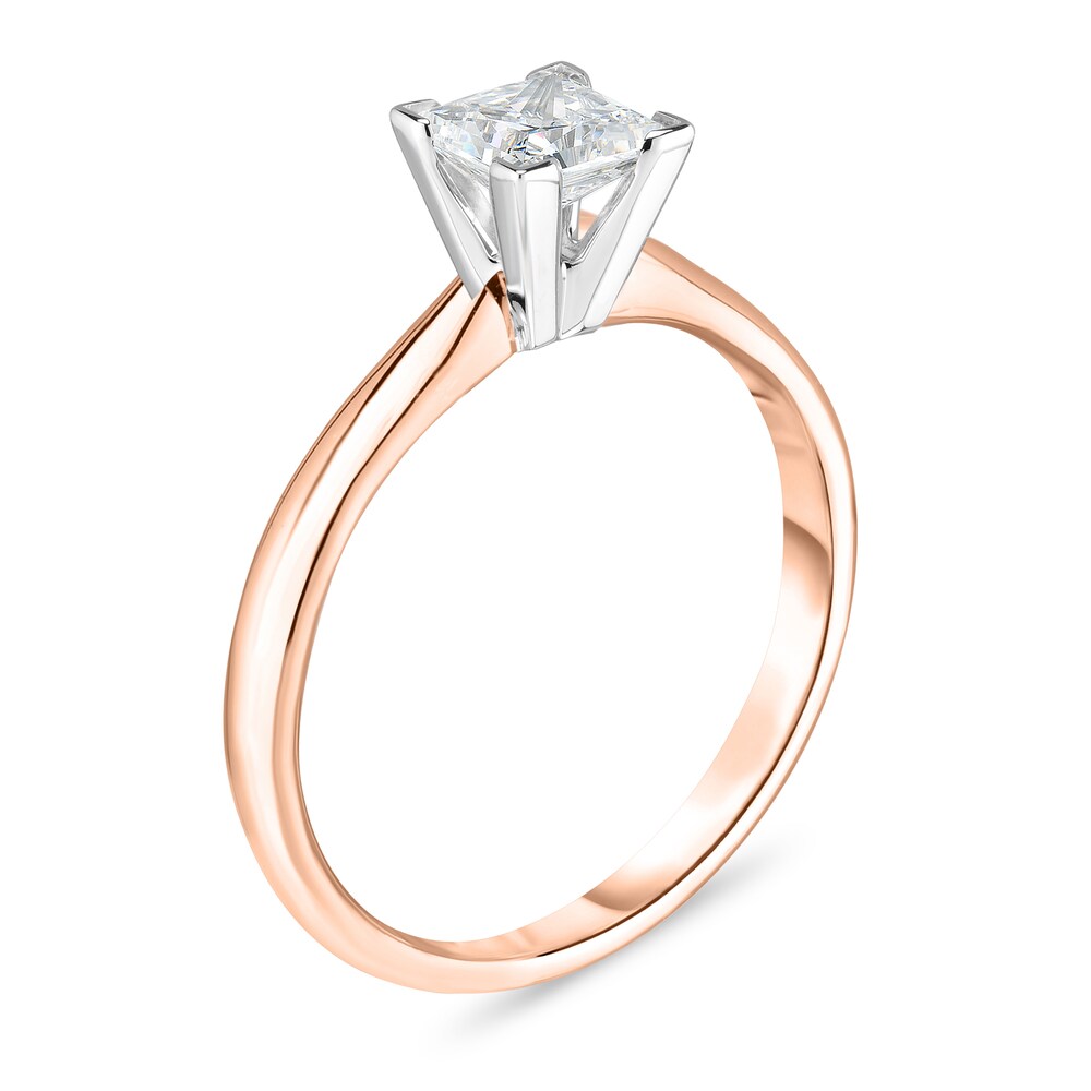 Diamond Solitaire Ring 1/4 ct tw Princess 14K Rose Gold (I1/I) K3ve4Pks Diamond Solitaire Ring 1/4 ct tw Princess 14K Rose Gold (I1/I) K3ve4Pks