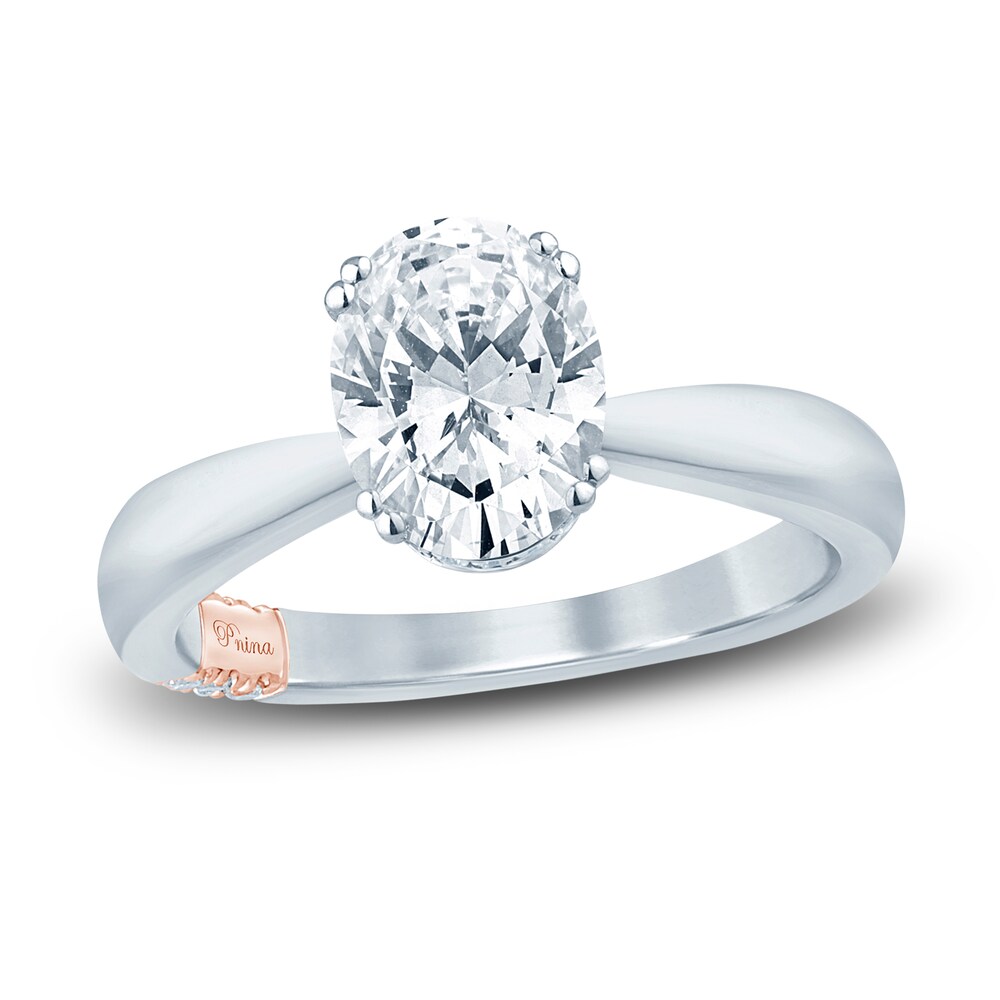 Pnina Tornai Lab-Created Diamond Engagement Ring 2-1/5 ct tw Oval/Round 14K White Gold K4Mzde8j Pnina Tornai Lab-Created Diamond Engagement Ring 2-1/5 ct tw Oval/Round 14K White Gold K4Mzde8j