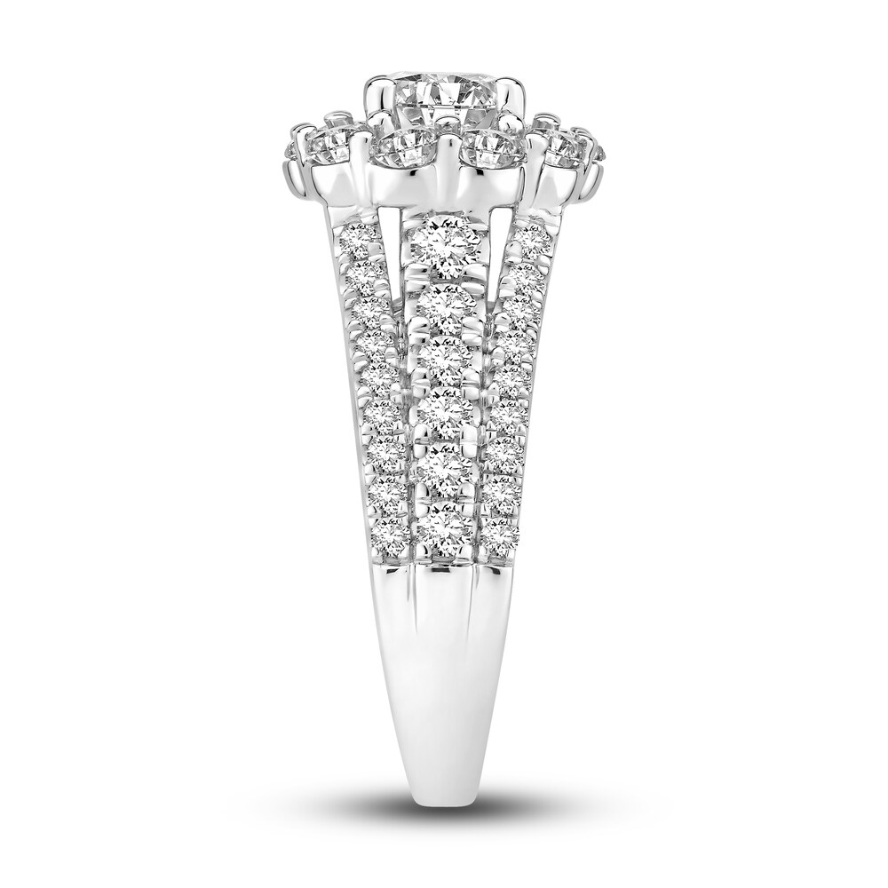 Diamond Engagement Ring 2-3/8 ct tw Round 14K White Gold KCNmDty5 Diamond Engagement Ring 2-3/8 ct tw Round 14K White Gold KCNmDty5