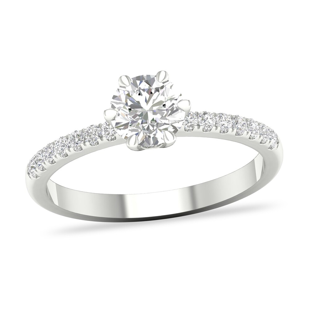 Diamond Ring 3/4 ct tw Round-cut 14K White Gold KMCxb3V9 Diamond Ring 3/4 ct tw Round-cut 14K White Gold KMCxb3V9